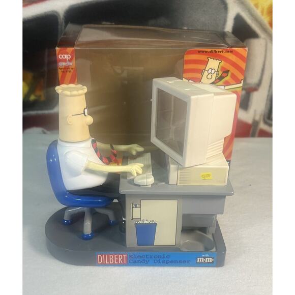 M&M'S Other - Dilbert Electronic‎ Candy Dispenser; Tested; With Box Used